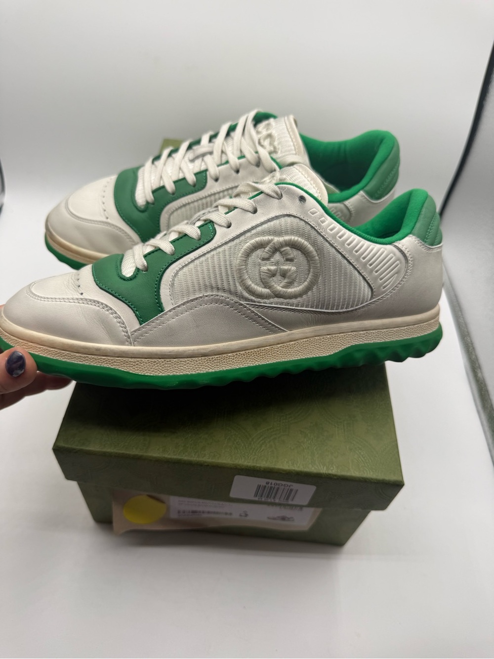 New Gucci MAC80 off-white and green with COA full inclusion